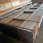 Ca. 167x Guyana Teak Latten Geschaafd, 27x40mm, lengte 18/335cm, 83/36